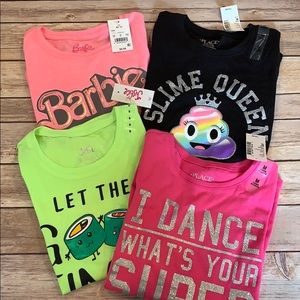 NWT (4) graphic tees